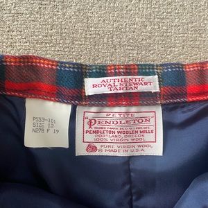 Pendleton tartan skirt